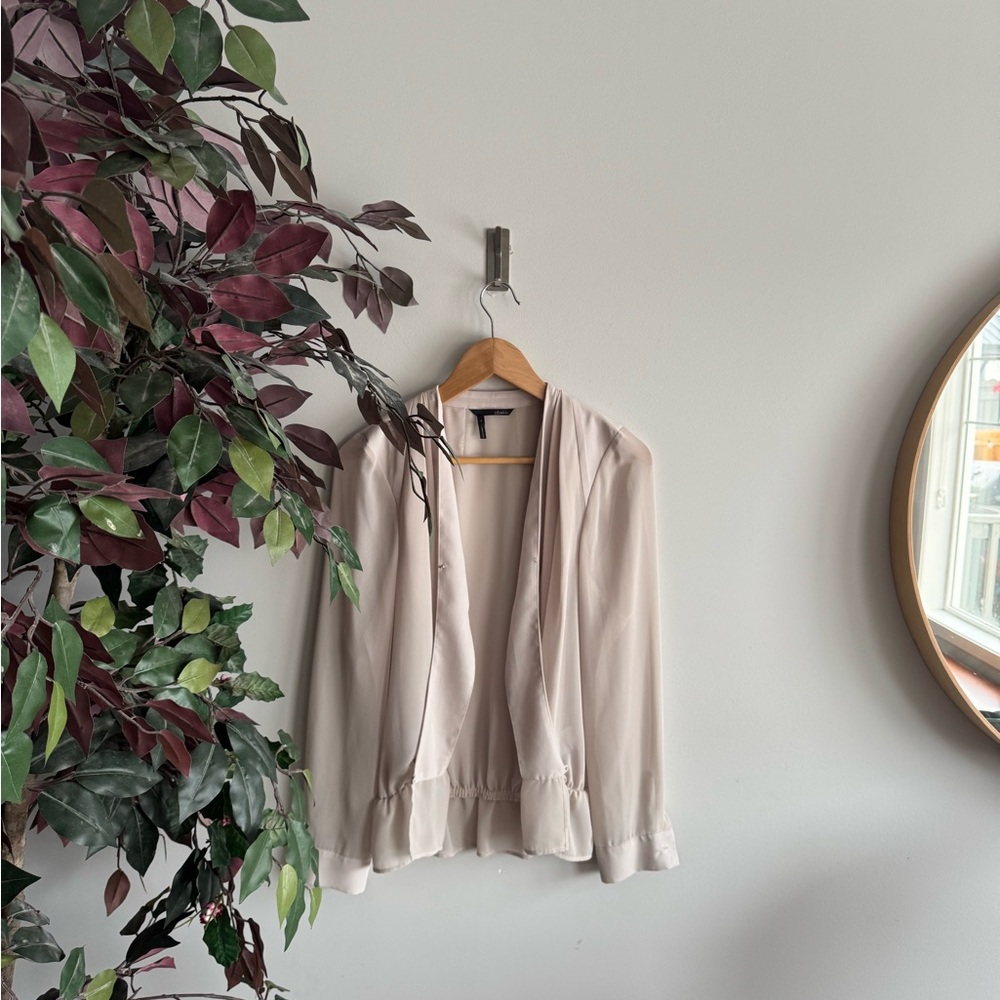 Obakki Elegant Cream Blazer